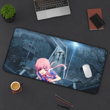 Load image into Gallery viewer, Mirai Nikki Yuno Gasai Mouse Pad (Desk Mat) On Desk

