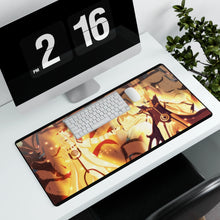Load image into Gallery viewer, Minato Namikaze / Naruto Uzumaki Mouse Pad (Desk Mat) With Laptop
