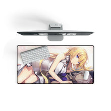 Load image into Gallery viewer, Jeanne D&#39;arc Alter, Ruler Mouse Pad (Desk Mat) On Desk
