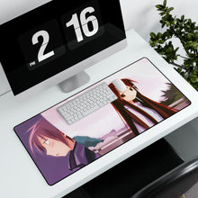 Load image into Gallery viewer, Hanbun no Tsuki ga Noboru Sora Mouse Pad (Desk Mat) With Laptop
