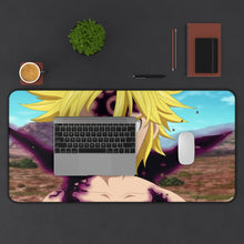 Load image into Gallery viewer, Meliodas Mouse Pad (Desk Mat) With Laptop
