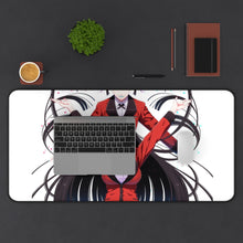 Load image into Gallery viewer, Yumeko Jabami and Kirari Momobami Mouse Pad (Desk Mat) With Laptop
