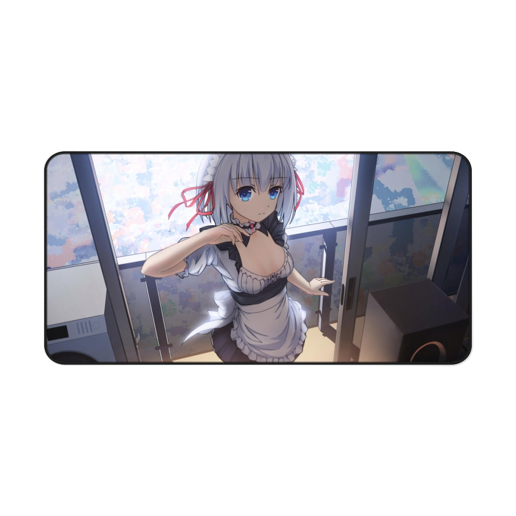 Origami Tobiichi in a maid outfit Mouse Pad (Desk Mat)