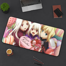 Load image into Gallery viewer, Illyasviel Von Einzbern, Saber (Fate Series) 8k Mouse Pad (Desk Mat) On Desk
