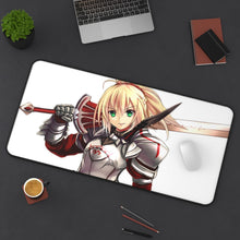 Load image into Gallery viewer, Fate/Apocrypha Saber Of Red Mouse Pad (Desk Mat) On Desk
