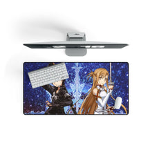 Load image into Gallery viewer, Sword Art Online Kazuto Kirigaya, Asuna Yuuki Mouse Pad (Desk Mat) On Desk
