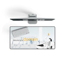 Load image into Gallery viewer, Welcome to my domain Mouse Pad (Desk Mat) On Desk
