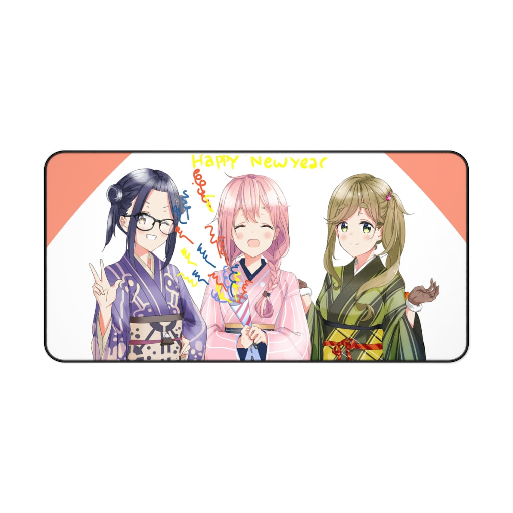Laid-Back Camp by Mouse Pad (Desk Mat)