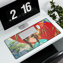 Load image into Gallery viewer, Anime Girl Mouse Pad (Desk Mat) With Laptop
