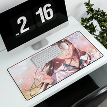 Load image into Gallery viewer, Student, Anime, Girl, Uniform, Cherry Blossom, Mouse Pad (Desk Mat)
