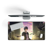Load image into Gallery viewer, Rentarō Satomi - Black Bullet Mouse Pad (Desk Mat) On Desk
