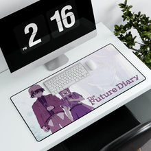 Load image into Gallery viewer, Mirai Nikki Yuno Gasai, Yukiteru Amano Mouse Pad (Desk Mat) With Laptop

