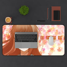Load image into Gallery viewer, Spice And Wolf Mouse Pad (Desk Mat) With Laptop
