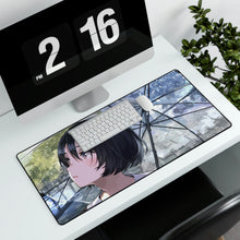 Load image into Gallery viewer, Anime, Girl, Student, Raining, Umbrella, Mouse Pad (Desk Mat)
