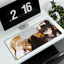 Load image into Gallery viewer, Kirito, Asuna and Leafa Mouse Pad (Desk Mat)
