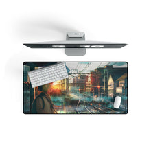 Load image into Gallery viewer, Girl waiting for the train Mouse Pad (Desk Mat) On Desk
