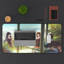 Load image into Gallery viewer, Sound! Euphonium Kumiko Oumae, Reina Kousaka, Hazuki Katou, Sapphire Kawashima Mouse Pad (Desk Mat) With Laptop
