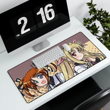 Load image into Gallery viewer, Magical Girl Lyrical Nanoha Mouse Pad (Desk Mat) With Laptop

