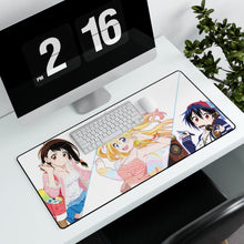 Load image into Gallery viewer, Nisekoi Chitoge Kirisaki, Kosaki Onodera, Seishirou Tsugumi Mouse Pad (Desk Mat) With Laptop
