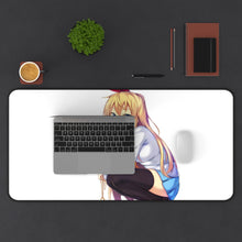 Load image into Gallery viewer, Chitoge Mouse Pad (Desk Mat) With Laptop

