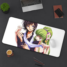Load image into Gallery viewer, C.C., Lelouch Lamperouge Mouse Pad (Desk Mat) On Desk
