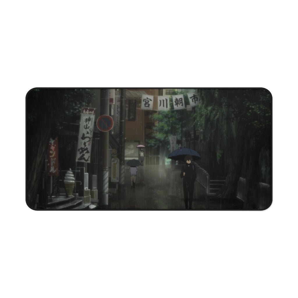 Hōtarō Oreki Walking on the street Mouse Pad (Desk Mat)