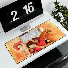 Load image into Gallery viewer, One Piece Monkey D. Luffy, Sanji Mouse Pad (Desk Mat) With Laptop

