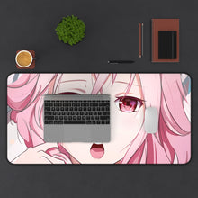 Load image into Gallery viewer, Guilty Crown Inori Yuzuriha Mouse Pad (Desk Mat) With Laptop
