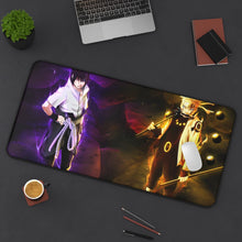 Load image into Gallery viewer, Sasuke and Naruto Mouse Pad (Desk Mat) On Desk
