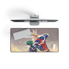 Load image into Gallery viewer, My Hero Academia Izuku Midoriya, All Might Mouse Pad (Desk Mat) On Desk
