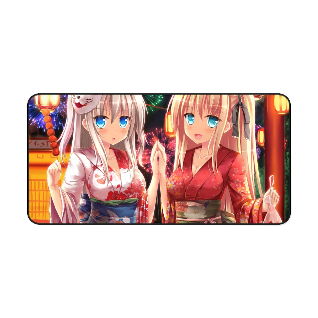 Nao Tomori  and Yusa Nishimori in yukata Mouse Pad (Desk Mat)