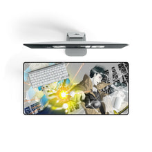Load image into Gallery viewer, Genos, Saitama and Zombieman Mouse Pad (Desk Mat) On Desk
