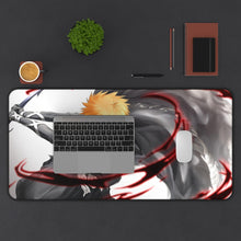 Load image into Gallery viewer, Bleach Ichigo Kurosaki Mouse Pad (Desk Mat) With Laptop
