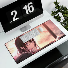 Load image into Gallery viewer, Anime, Girl, Glasses, Student, Uniform, Mouse Pad (Desk Mat)
