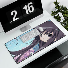 Load image into Gallery viewer, Hanbun no Tsuki ga Noboru Sora Mouse Pad (Desk Mat) With Laptop
