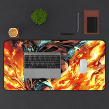 Load image into Gallery viewer, Fire Force Shinra Kusakabe Mouse Pad (Desk Mat) With Laptop
