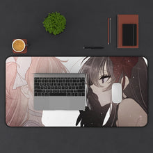 Load image into Gallery viewer, Puella Magi Madoka Magica Homura Akemi, Madoka Kaname Mouse Pad (Desk Mat) With Laptop
