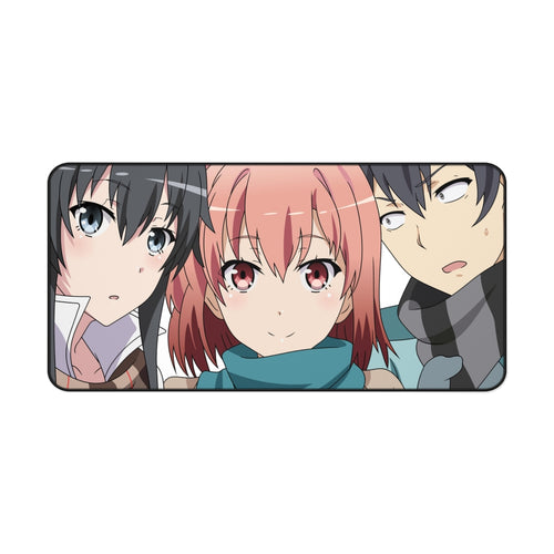 My Teen Romantic Comedy SNAFU Hachiman Hikigaya, Yukino Yukinoshita, Yui Yuigahama Mouse Pad (Desk Mat)