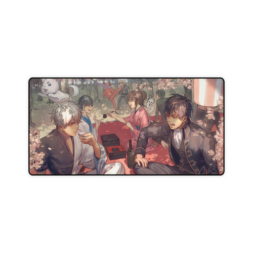 Gintama Gintoki Sakata, Kagura, Shimura Shinpachi, Toushirou Hijikata, Okita Sougo Mouse Pad (Desk Mat)