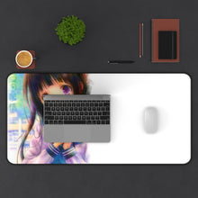 Load image into Gallery viewer, Eru Chitanda  Smile Mouse Pad (Desk Mat) With Laptop
