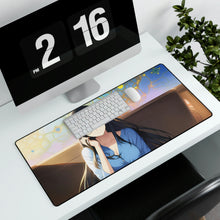 Load image into Gallery viewer, Blue dress anime girl Mouse Pad (Desk Mat)
