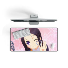 Load image into Gallery viewer, Ayumi Otosaka smilling Mouse Pad (Desk Mat) On Desk
