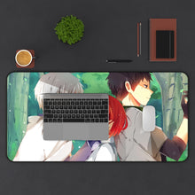 Load image into Gallery viewer, Shirayuki,Zen and Obi Mouse Pad (Desk Mat) With Laptop
