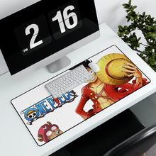 Load image into Gallery viewer, One Piece Monkey D. Luffy Mouse Pad (Desk Mat) With Laptop
