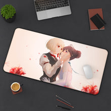 Load image into Gallery viewer, Lycoris Recoil Takina Inoue, Chisato Nishikigi Mouse Pad (Desk Mat) On Desk

