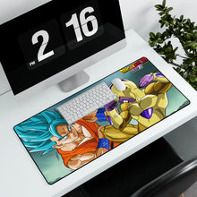 Load image into Gallery viewer, Goku SSJ God SSJ Vs Golden Freeza Mouse Pad (Desk Mat) With Laptop
