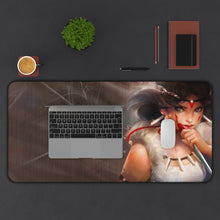 Load image into Gallery viewer, Princess Mononoke Mouse Pad (Desk Mat) With Laptop
