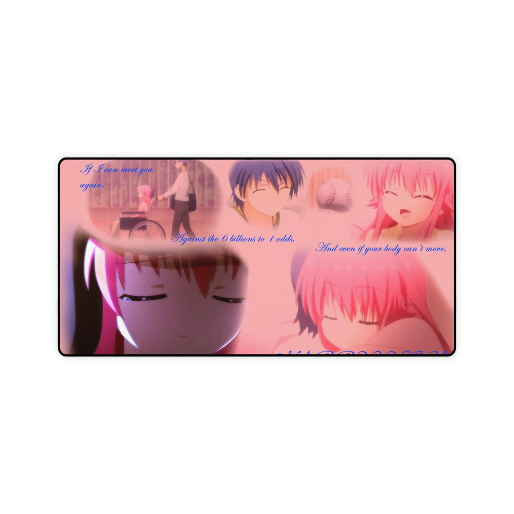 Yui & Hinata - Angel Beats Mouse Pad (Desk Mat)