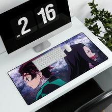 Load image into Gallery viewer, Tanjiro, Nezuko Kamado, Kimetsu no Yaiba, Mouse Pad (Desk Mat)
