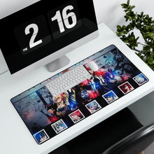 Load image into Gallery viewer, Fairy Tail Natsu Dragneel, Erza Scarlet, Gray Fullbuster, Lucy Heartfilia, Happy Mouse Pad (Desk Mat) With Laptop
